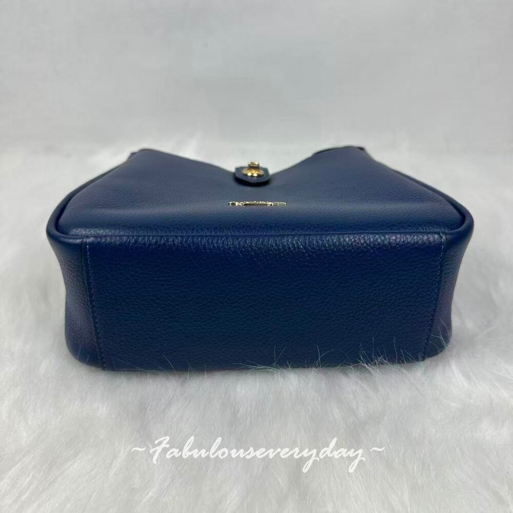 Coach Hadley Convertible Crossbody Bag In Leather/Gold/Deep Blue CW002 NWT - Picture 8 of 10